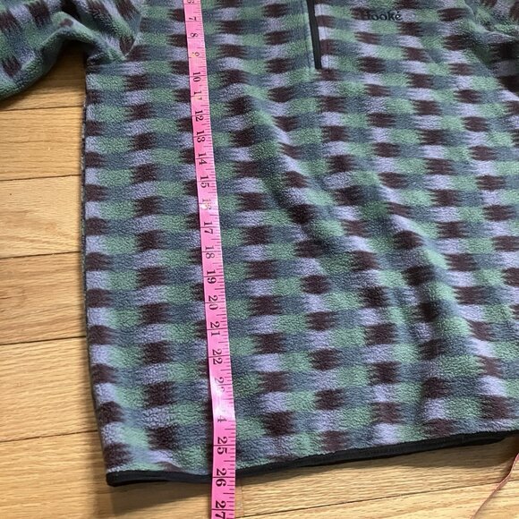 Hooké Pullover 1/4 Zip Fleece Sweater Womens M Multicolour Outdoor Gorpcore - Picture 8 of 8